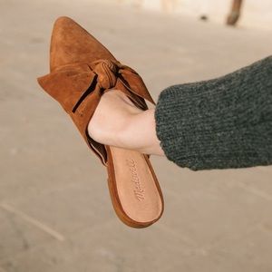 Madewell Remi Bow suede mule